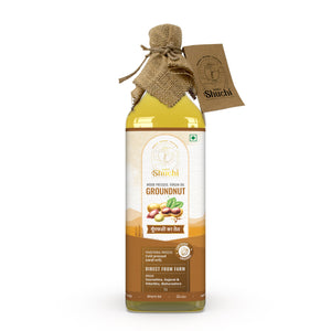 Organic Cold Pressed Groundnut Oil - 1Ltr